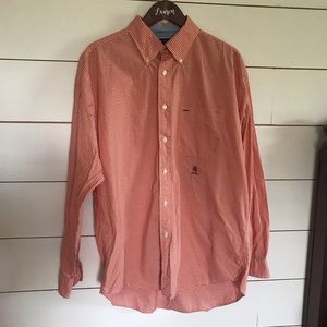 4/$25 Tommy Hilfiger Orange Button Down Shirt Mens